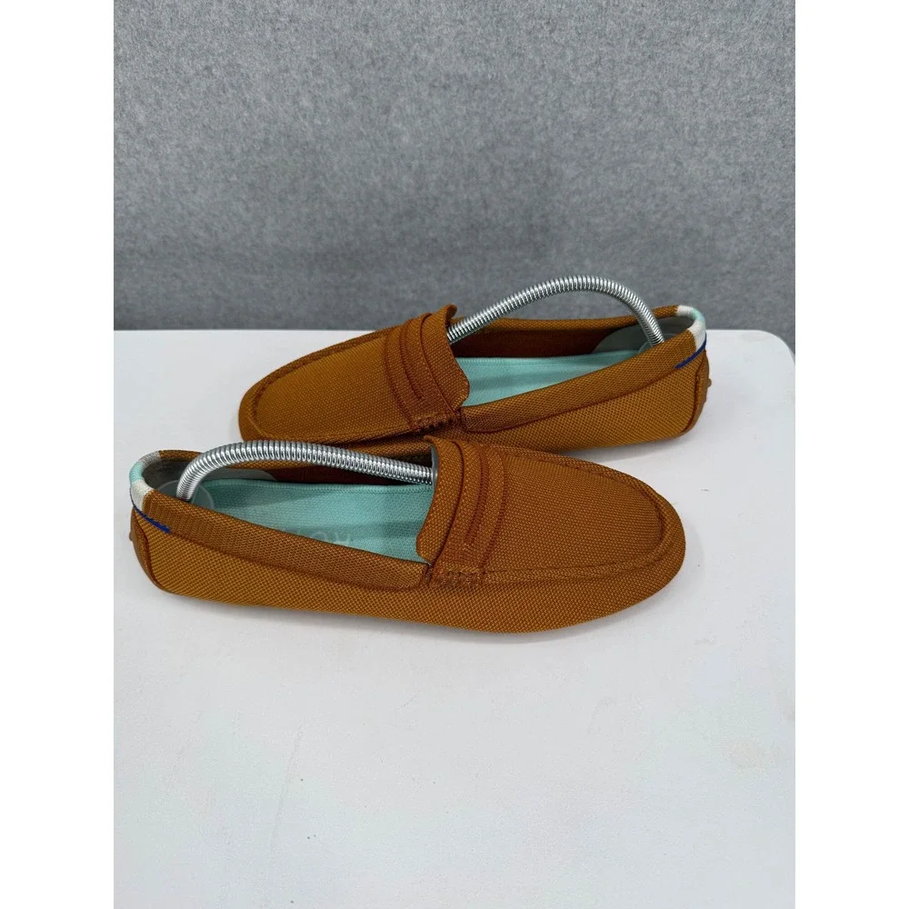 Rothy's The Driver Women 11 Cinnamon Brown Loafers Washable Sustainable Flats